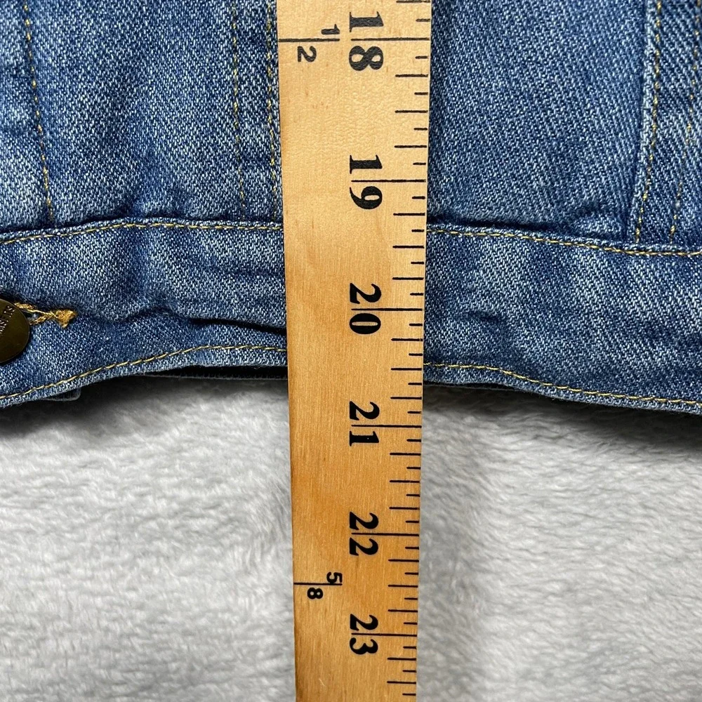 Topman Denim Jacket Boys 150 Blue Sherpa Lined LAOCL Luckey Child Ren Jeans